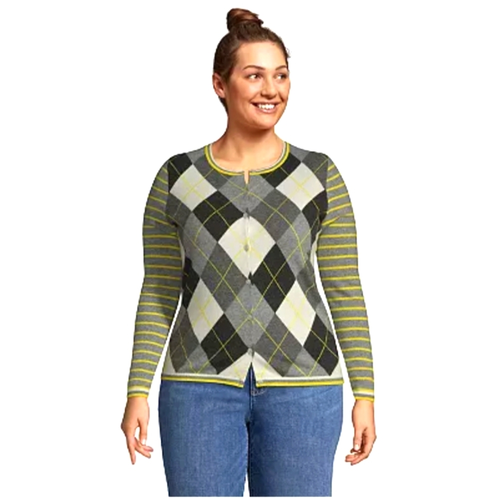 100%cashmere Lands end cardigan sweater - Picture 1 of 9